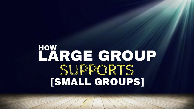 How Large Group Can Support Small Groups