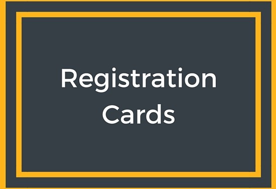 Registration Cards